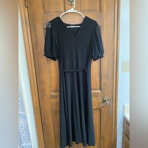 Black Medium V-neck dress